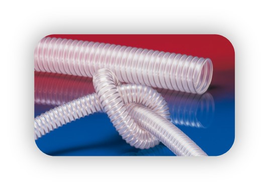 Gaine polyuréthane PU L spire acier Antistatique