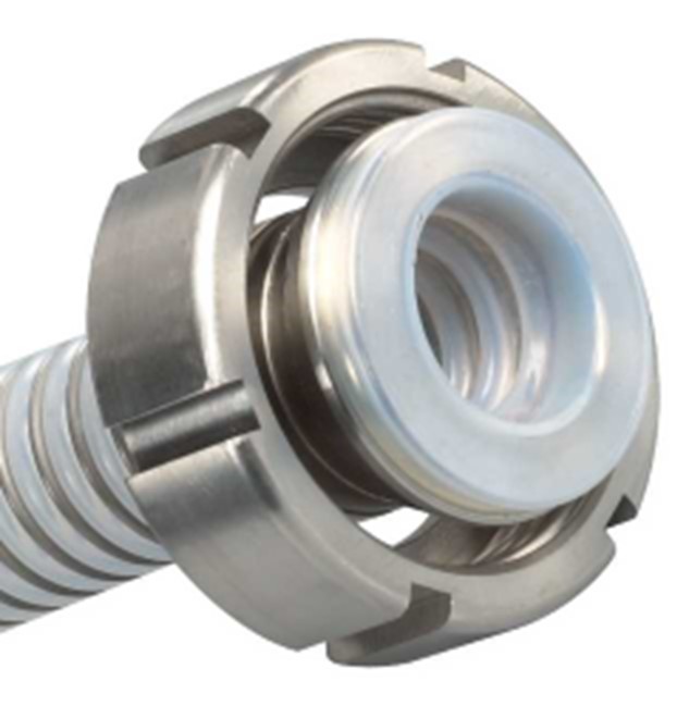 Raccord revêtu avec rabat PTFE sur bride, clamp, SMS, RFR